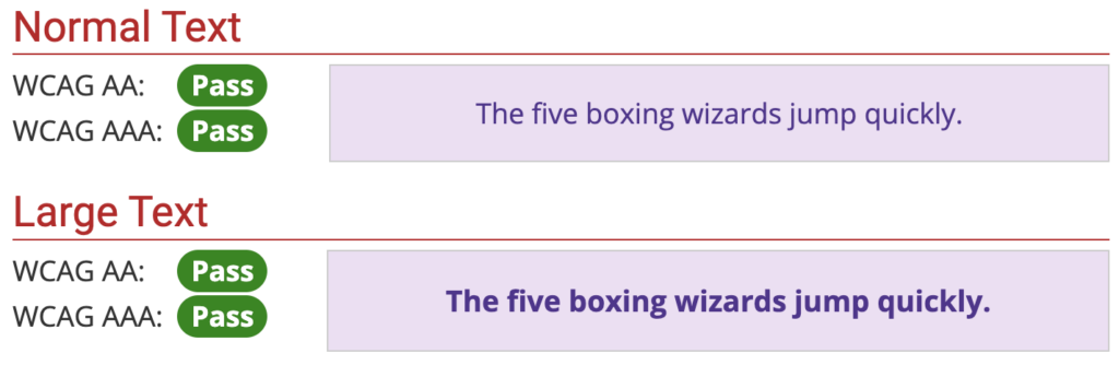 semiviolet background, purple text