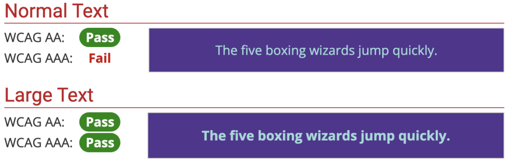 purple background, bay text