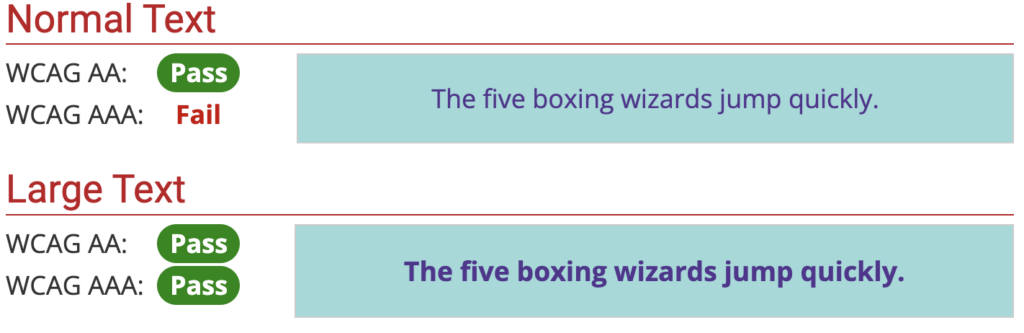 bay background, purple text