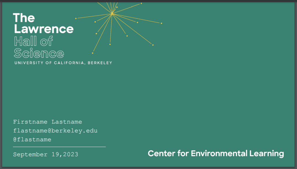 The Lawrence Learning Group Presentation Template
