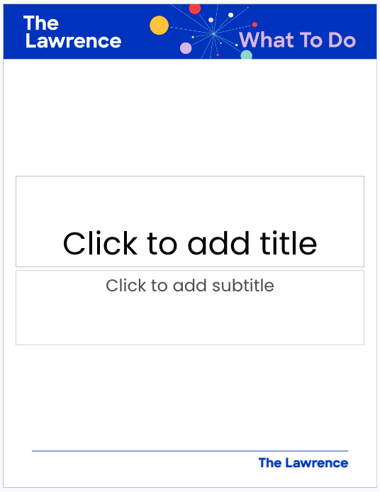 The Lawrence Sign Template