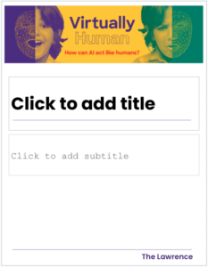 Virtually Human Sign Template